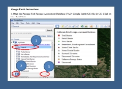TUTORIAL: California Passage Assessment Database - Using the PAD in Google Earth