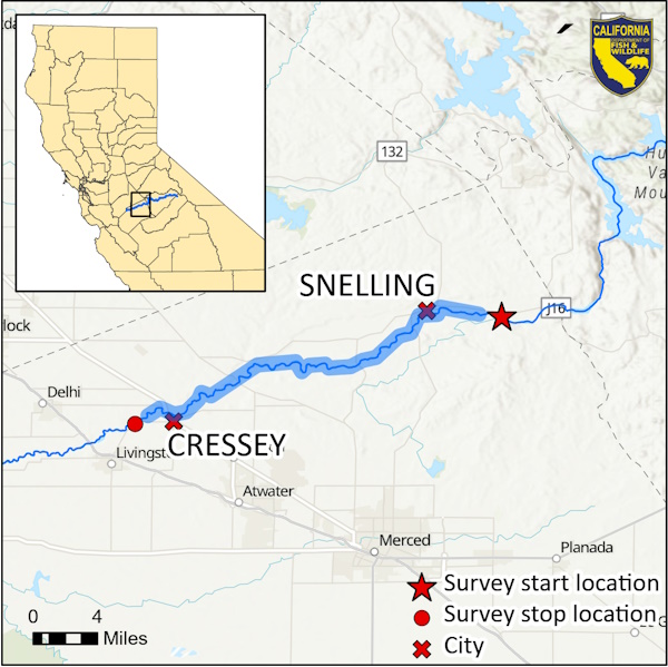 Merced River Escapement Map