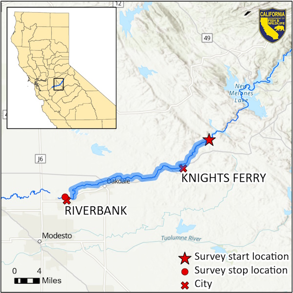 Stanislaus River Escapement Map