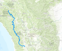 South Fork Eel River Fishing Map Calfish > Programs & Data > Conservation And Management > California  Coastal Monitoring > Monitored Rivers > North Coast > Sf Eel River