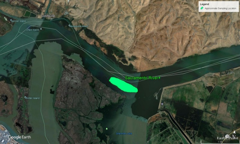 Map- Juvenile Sturgeon Sampling Sites